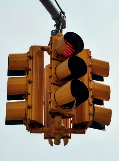 Photo of a traffic light